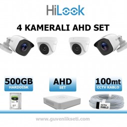 Hilook 2mp 4 Kameralı AHD Kamera Seti